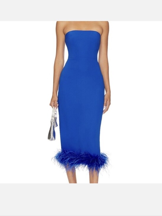 Amanda Uprichard Dresses & Skirts - X Revolve Amanda Uprichard Simpson Midi Dress In Cobalt